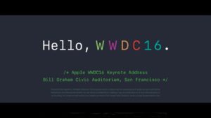 WWDC 2016